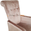 Krzesło TIZIANO z kryształkami, kołatką i podłokietnikami 100 cm