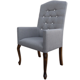 Fotel LUDWIK PIK z kryształkami 110 cm