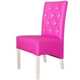 Krzesło SKOŚNE PIK z kryształkami 98 cm