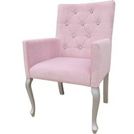 Fotel LUDWIK PIK z kryształkami 98 cm