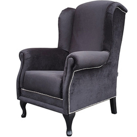 Fotel USZAK VELVET z pinezkami