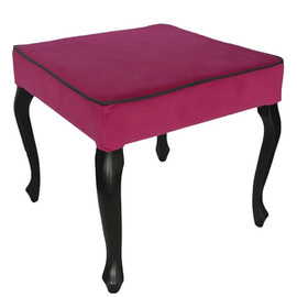 Puf LUDWIK z lamówką 50 x 50 cm