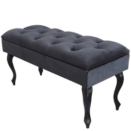 Puf CHESTER otwierany z kryształkami 100 x 40 cm