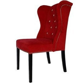 Krzesło MATEO PIK z kryształkami, pinezkami i kołatką 106 cm