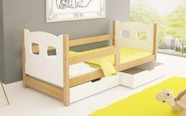 Łóżko BRIAN MIŚ z barierką