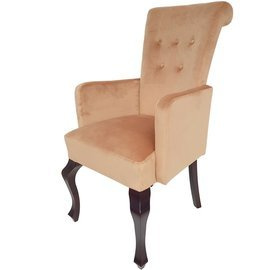 Krzesło TIZIANO z pinezkami, kołatką i podłokietnikami 100 cm