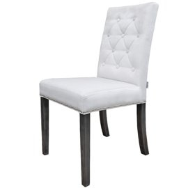 Krzesło WĄSKIE PIK z guzikami, pinezkami i kołatką 98 cm