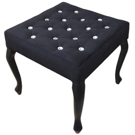 Puf LUDWIK PIK z kryształkami 50 x 50 cm