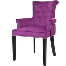 Fotel MICHELLE z pinezkami i kołatką 87 cm