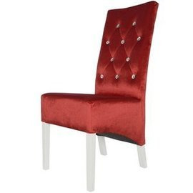 Krzesło SKOŚNE PIK z kryształkami 107 cm