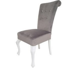 Krzesło TIZIANO z kryształkami, pinezkami i kołatką 100 cm